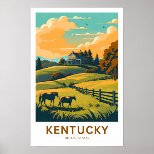 Kentucky United Stater Travel Print Poster