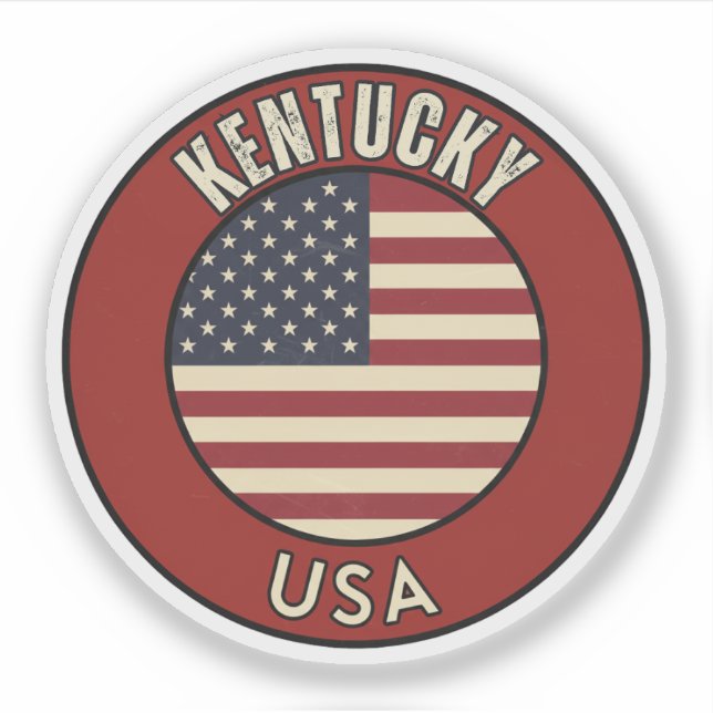 Kentucky United States of America Klistermärken (Framsida)