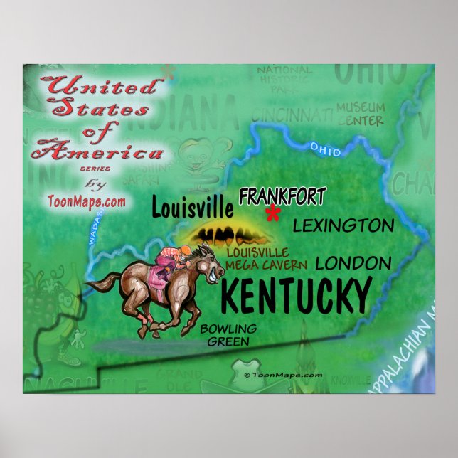 Kentucky USA Poster (Framsidan)