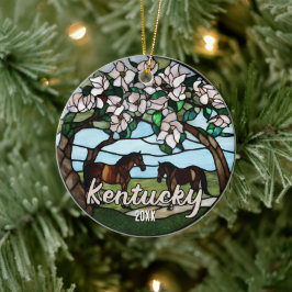 Kentucky Vacation Souvenir Julgransprydnad Keramik