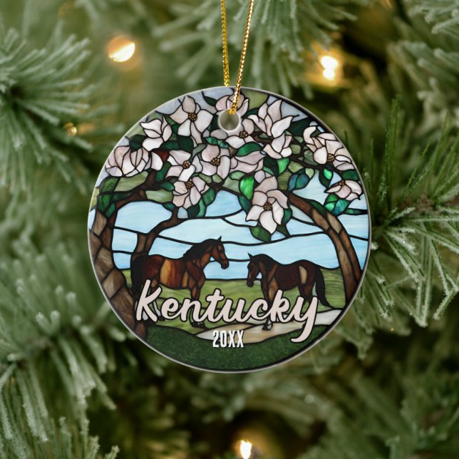 Kentucky Vacation Souvenir Julgransprydnad Keramik (Träd)