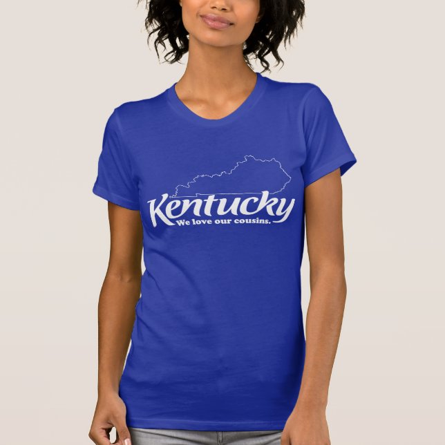 Kentucky - vi älskar våra kusiner t-shirt (Framsida)