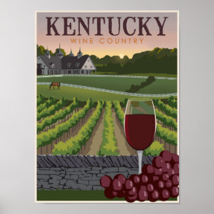 Kentucky vin land poster