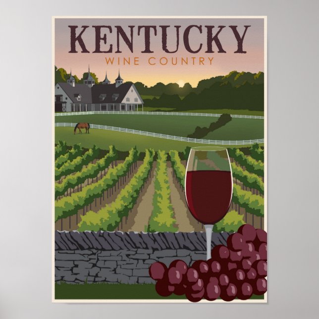 Kentucky vin land poster (Framsidan)