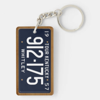 Kentucky Vinage registreringsskylt 1957 Keychain