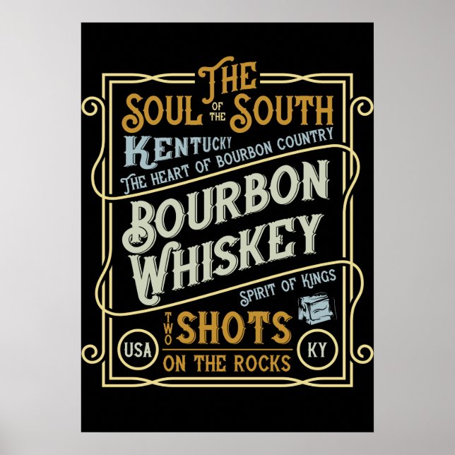 Kentucky Whiskey Poster (Framsidan)