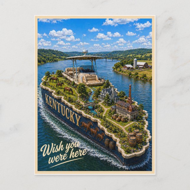 Kentucky | Wish You Were Here | Statserie Vykort (Framsida)