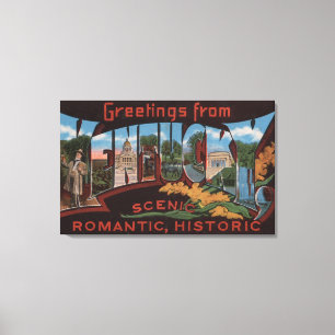 KentuckyLarge brev ScenesKentucky 3 Canvastryck