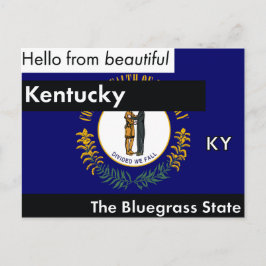 Kentucky's Bluegräs State Vykort