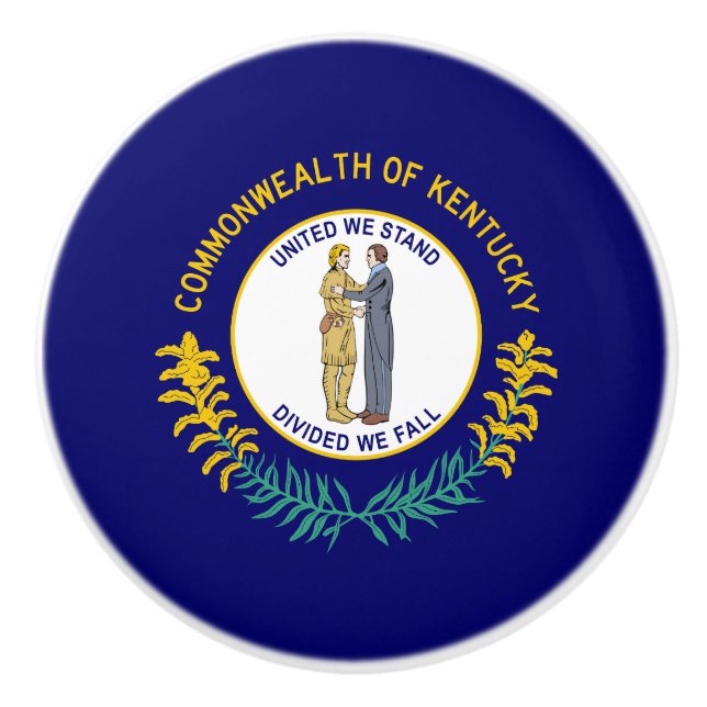 Kentuckys delstatsflagga knopp (Framsidan)