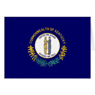 Kentuckys statsflagga hälsningskort