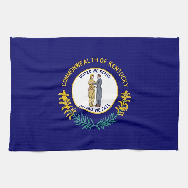 Kentuckys statsflagga kökshandduk (Horisontell)