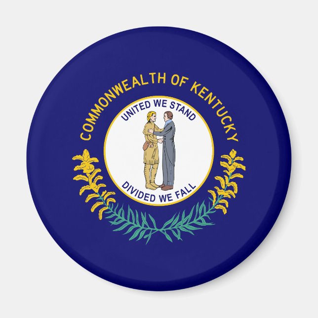 Kentuckys statsflagga magnet (Framsidan)