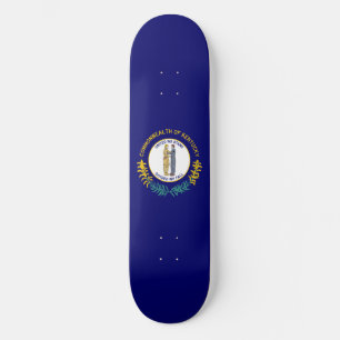 Kentuckys statsflagga mini skateboard bräda 18,5 cm
