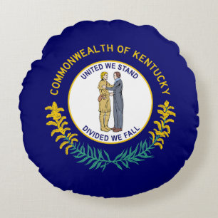 Kentuckys statsflagga rund kudde