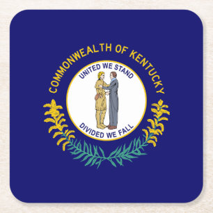 Kentuckys statsflagga underlägg papper kvadrat