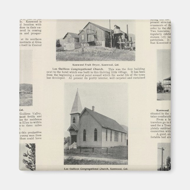 Kenwood, Kalifornien Magnet (Framsidan)