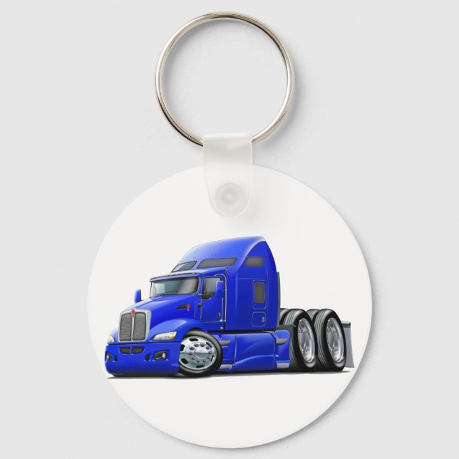 Kenworth 660 Blue Lastbil Nyckelring (Framsida)