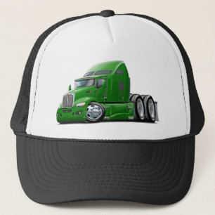 Kenworth 660 grön lastbil truckerkeps
