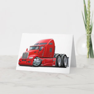 Kenworth 660 röd lastbil kort