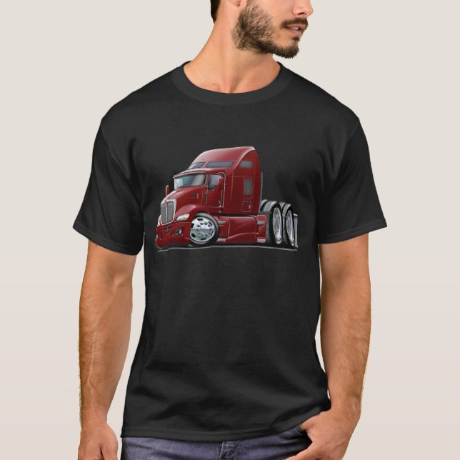 Kenworth 660 rödbrun lastbil t shirt (Framsida)