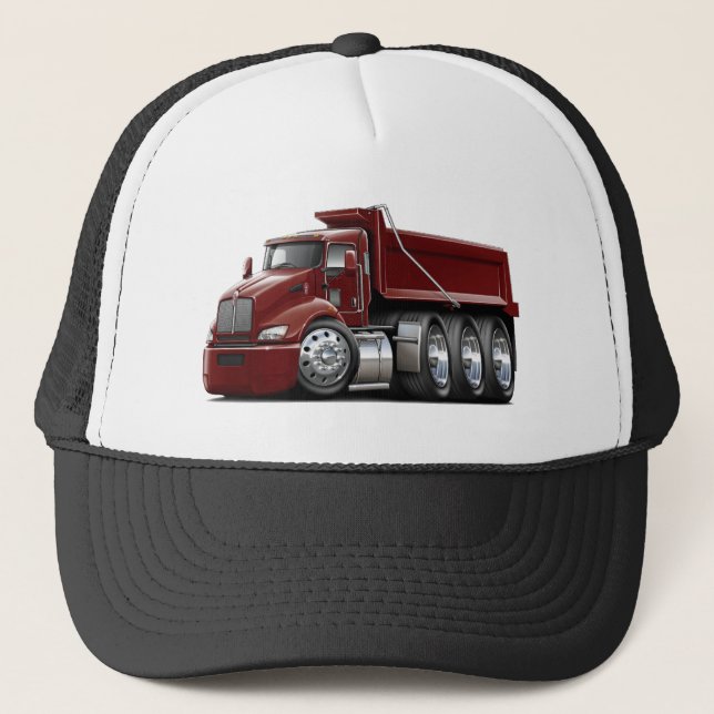Kenworth T440 rödbrun lastbil Truckerkeps (Framsida)