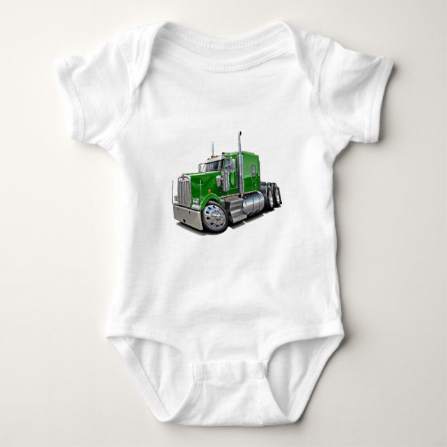 Kenworth w900 gröntlastbil tee (Framsida)