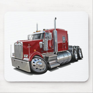 Kenworth w900 rödbrun lastbil musmatta
