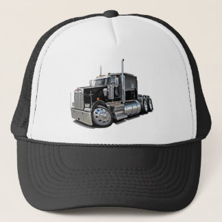 Kenworth w900 svartlastbil truckerkeps