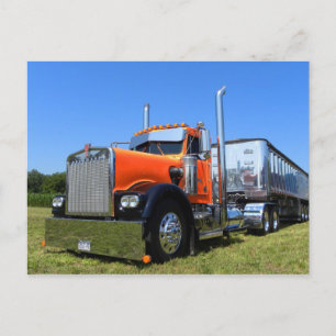 Kenworth W900A Dumper Postcard Vykort