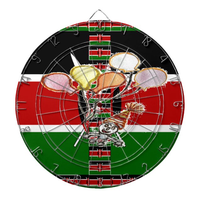 Kenya Birthday Darttavla (Framsidan)
