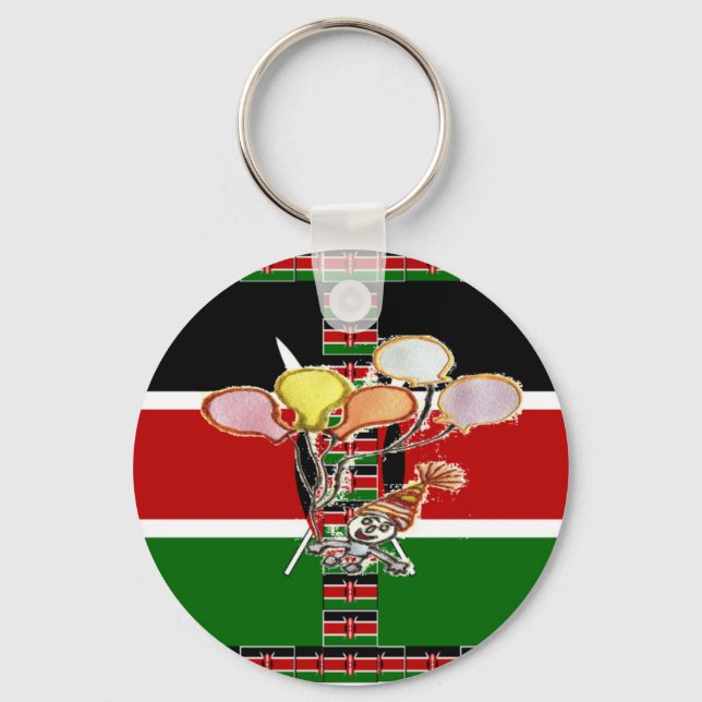 Kenya Birthday Nyckelring (Framsida)