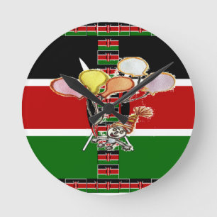 Kenya Birthday Rund Klocka