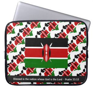 KENYA Blsed Nation Christian bärbar dator Laptop Fodral