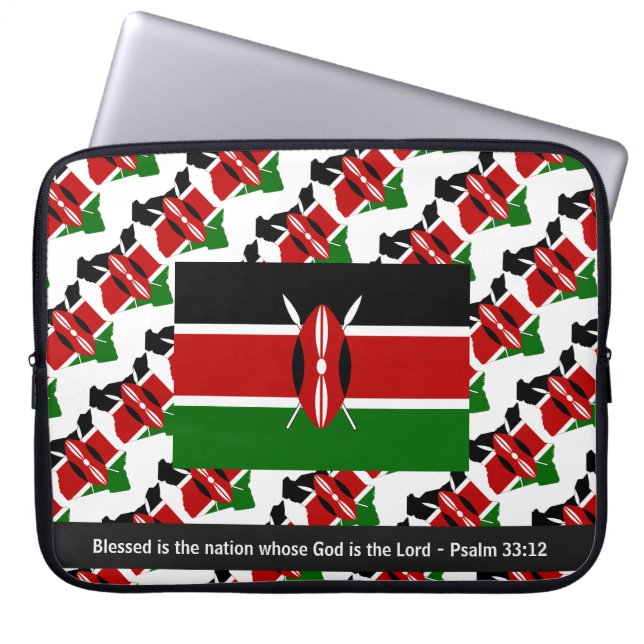 KENYA Blsed Nation Christian bärbar dator Laptop Fodral (Framsidan)