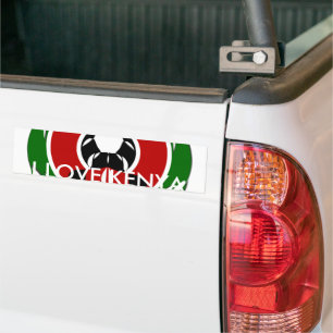 Kenya Bumper Sticker-mall Bildekal