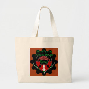 Kenya Butterfly Flagga Art - Hakuna Matata Patriot Jumbo Tygkasse