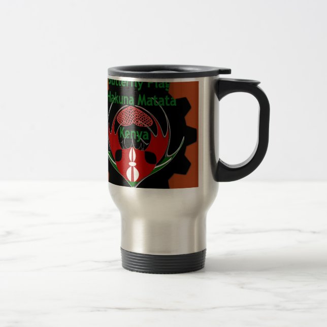 Kenya Butterfly Flagga Art - Hakuna Matata Patriot Resemugg (Höger)