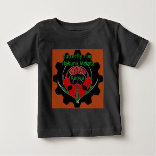 Kenya Butterfly Flagga Art - Hakuna Matata Patriot Tee Shirt