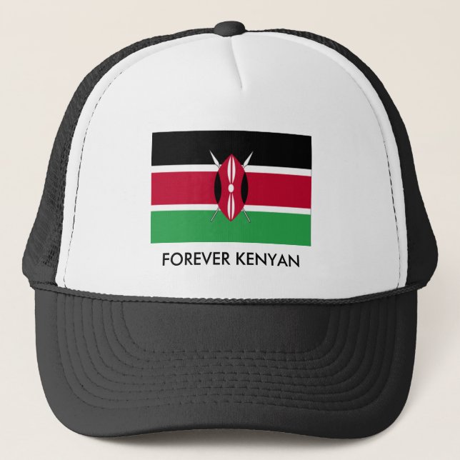 kenya_flag02 KENYANSK FÖR EVIGT Keps (Framsida)