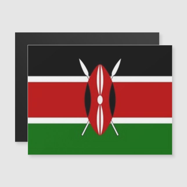 Kenya - Flagga - (Fram/baksida)