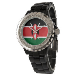 Kenya flagga armbandsur