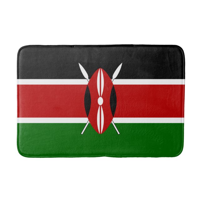 Kenya flagga badrumsmatta (Framsidan)