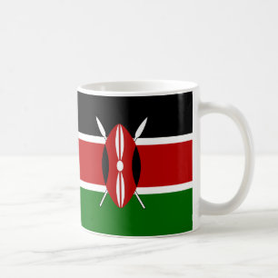 Kenya Flagga Ceramic Mugg
