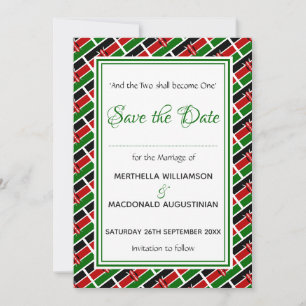 KENYA FLAGGA Customized Scripture Snyggt Kenyan Spara Datumet