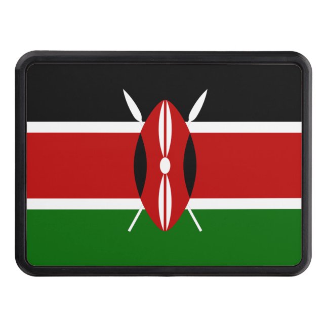 Kenya flagga   dragkroksskydd (Framsidan)