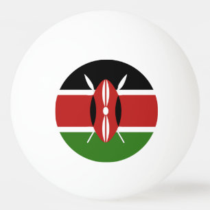Kenya Flagga Emblem Pingisboll