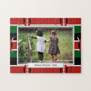 KENYA Flagga Foto Pussel