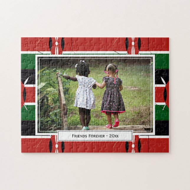 KENYA Flagga | Foto Pussel (Horisontell)