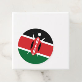 Kenya flagga gåvor etiketter
